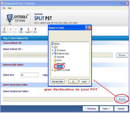 Split PST File Tool 4.1